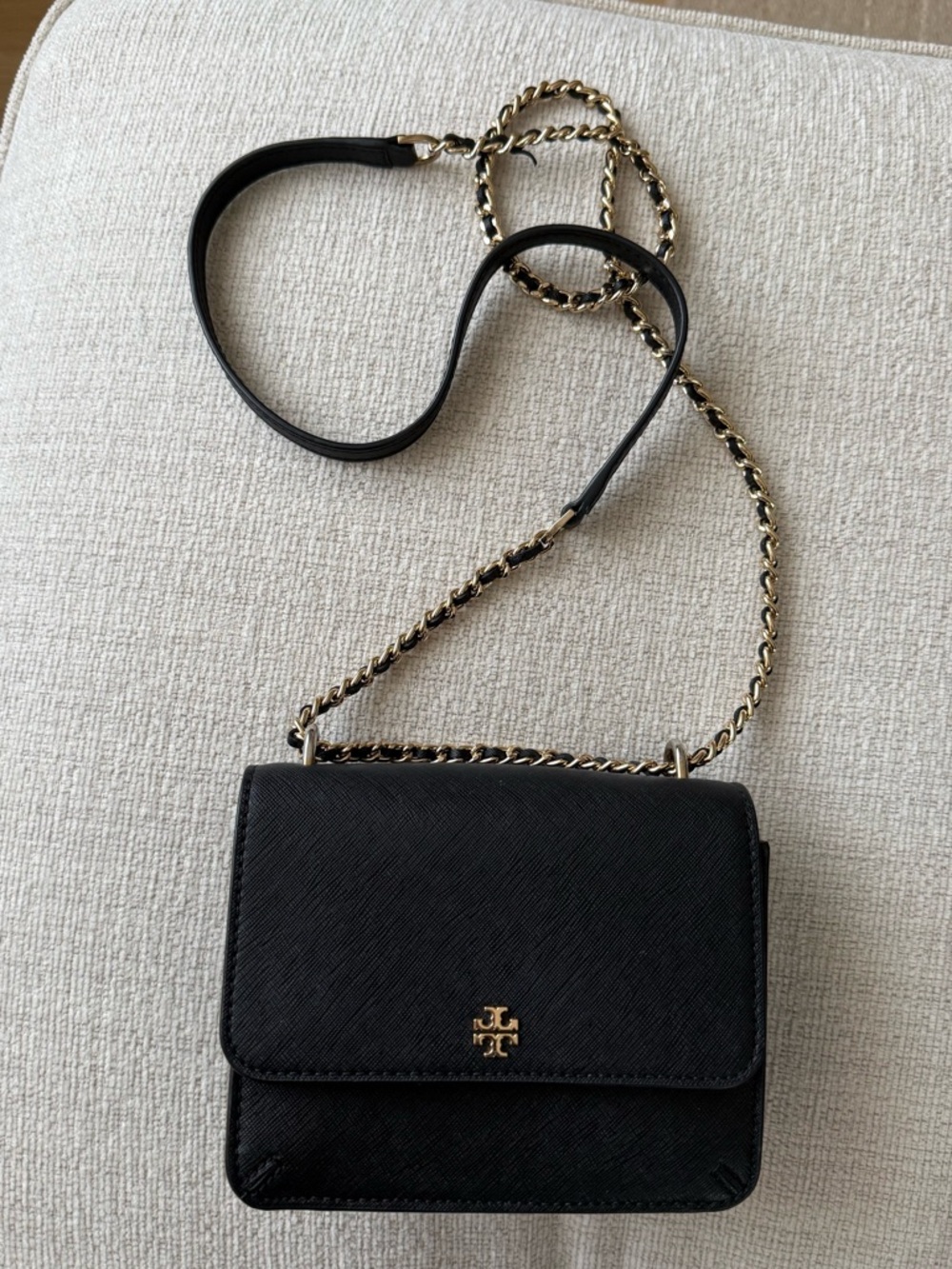 Tory Burch Black Leather Crossbody Bag